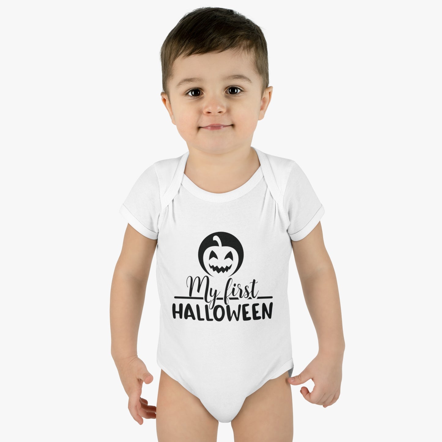 Halloween Jack-o-Lantern Onesie for Baby's first halloween