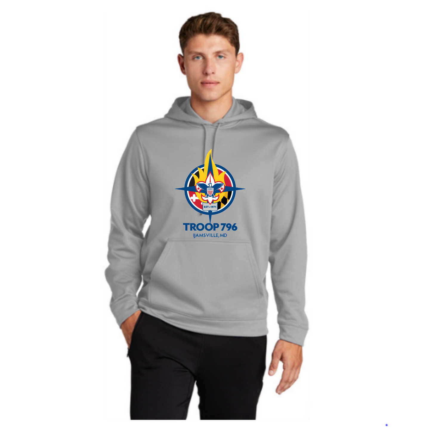 Class B (Troop 796) Sport-Wick Fleece Hooded Pullover