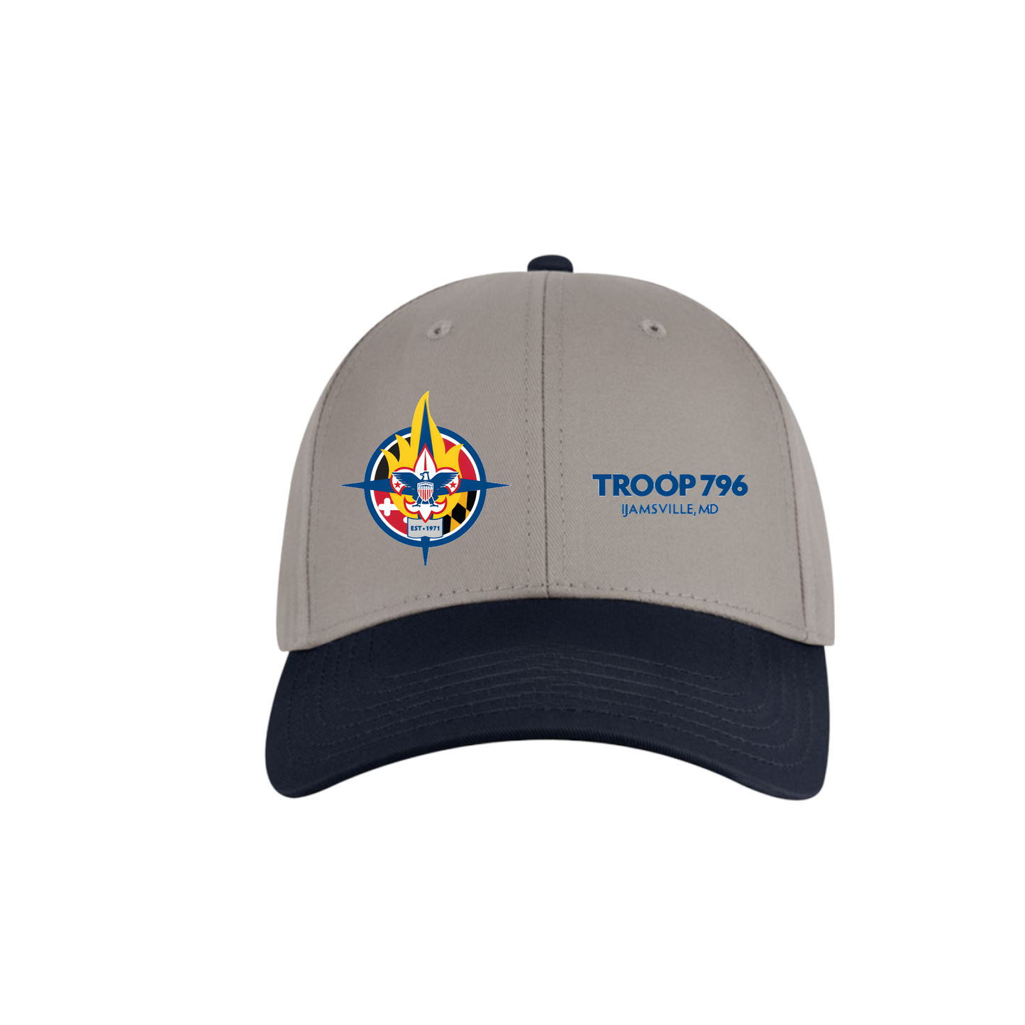 Class A (Troop 796) Uniform Class A Baseball cap - Navy/ Grey