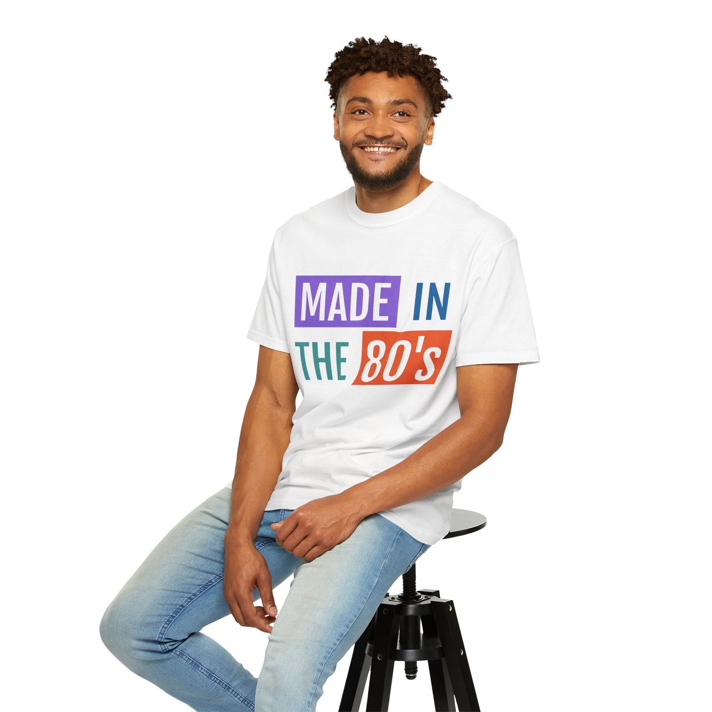 Retro 80's Print T-shirt "Made in the 80's"