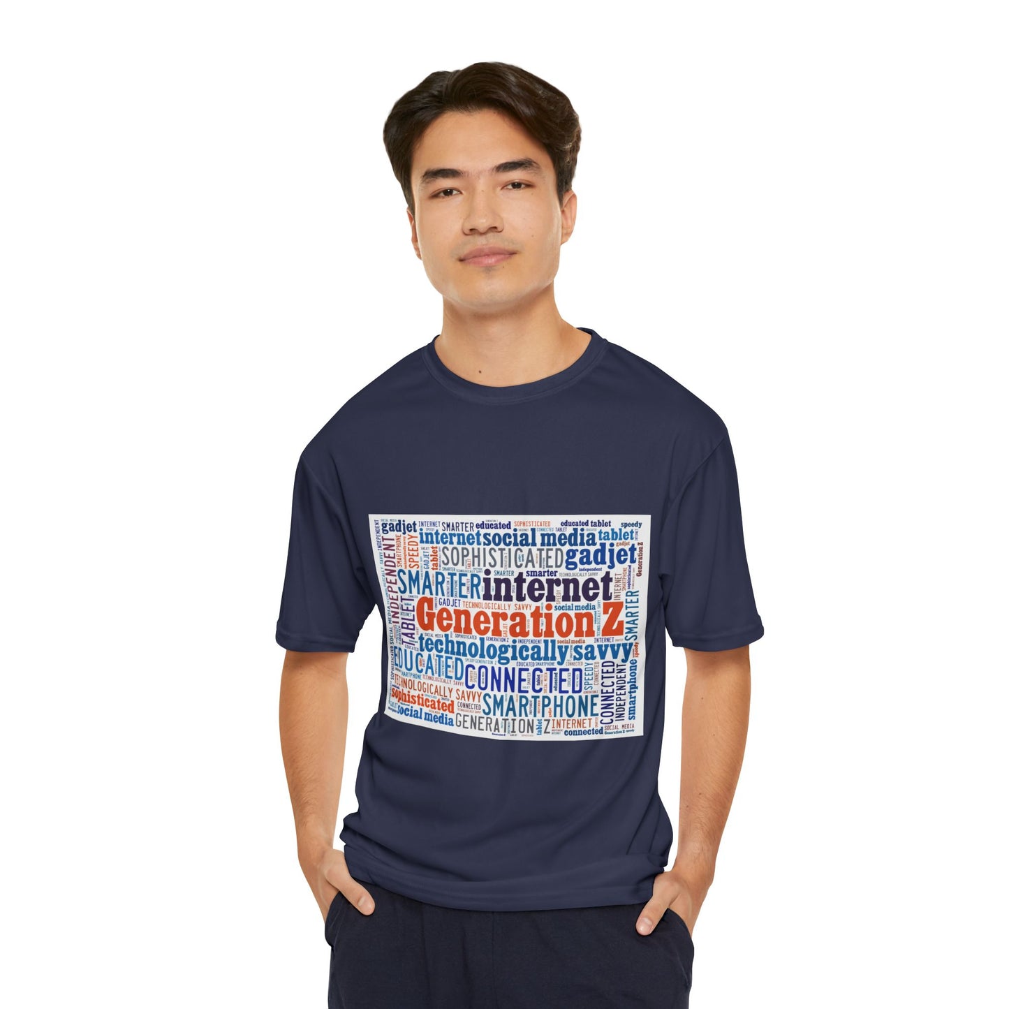 Youth / Men's Generation Z Performance T-Shirt | Cool & Comfortable for Tech-Savvy Individuals