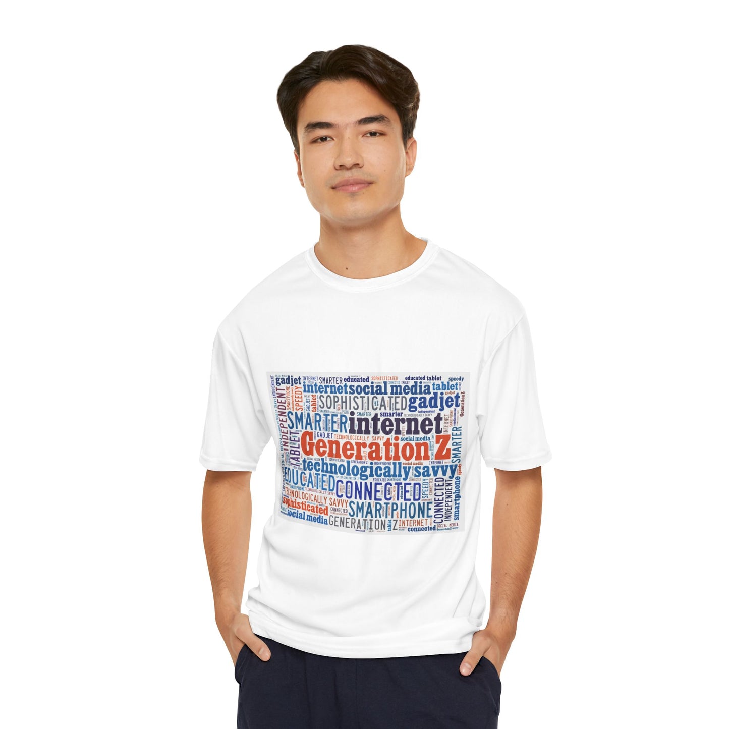 Youth / Men's Generation Z Performance T-Shirt | Cool & Comfortable for Tech-Savvy Individuals