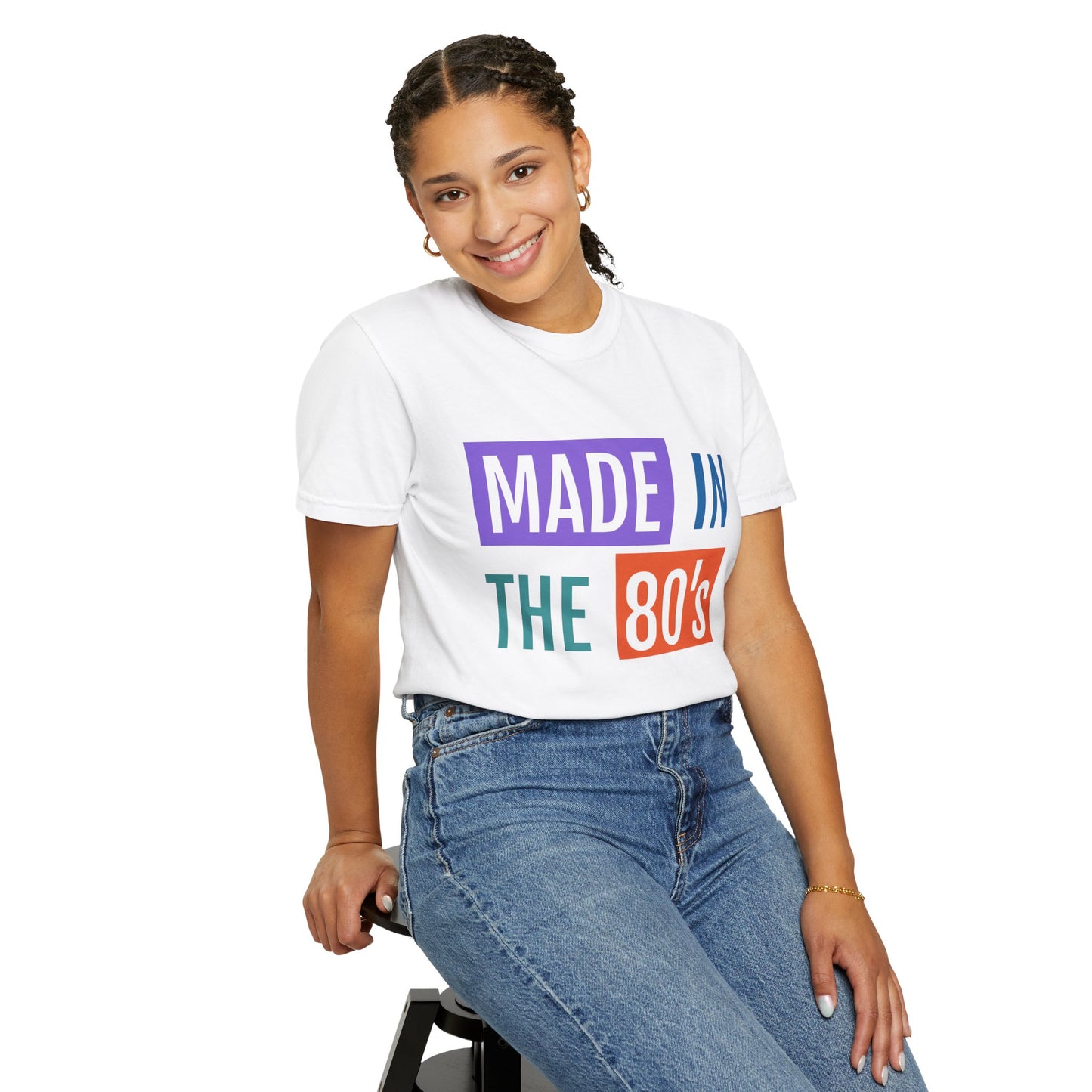 Retro 80's Print T-shirt "Made in the 80's"