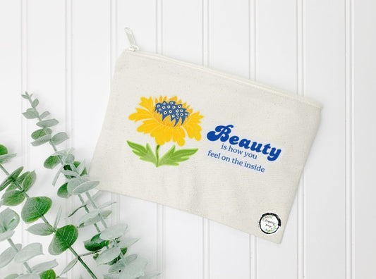 Canvas Pouch - Flower Beauty
