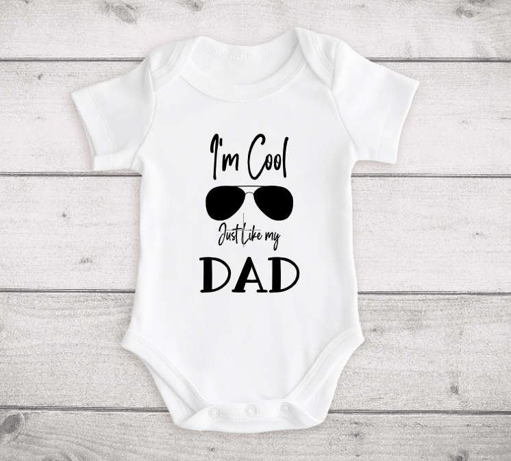 Baby Onesie - Cool like Dad - Family Inspired