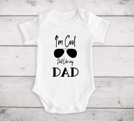Baby Onesie - Cool like Dad - Family Inspired