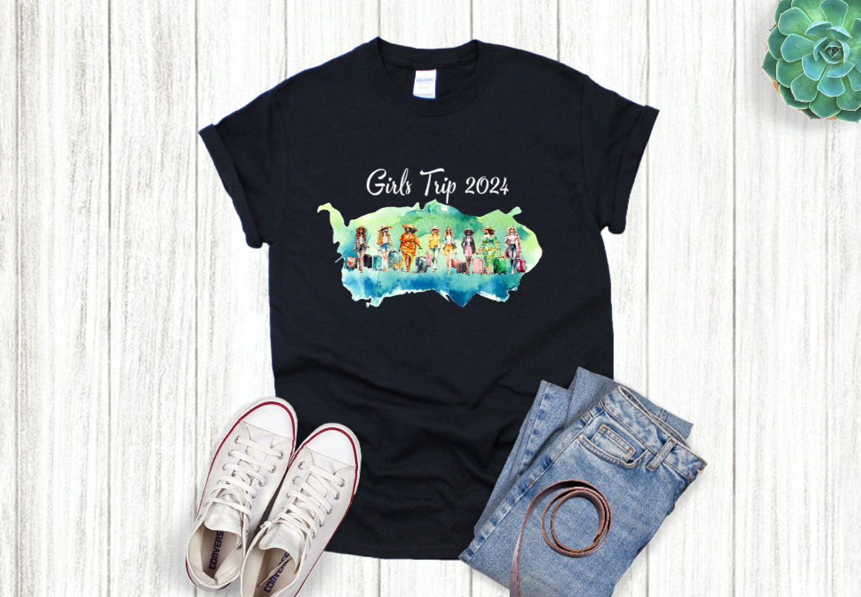 Girls Trip T-shirt - girls/ women - can be customized with/ without year