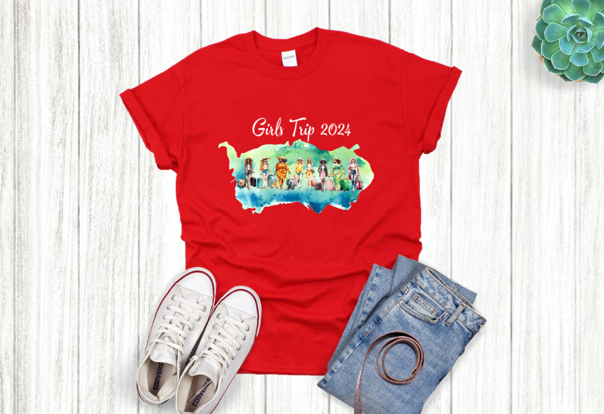 Girls Trip T-shirt - girls/ women - can be customized with/ without year