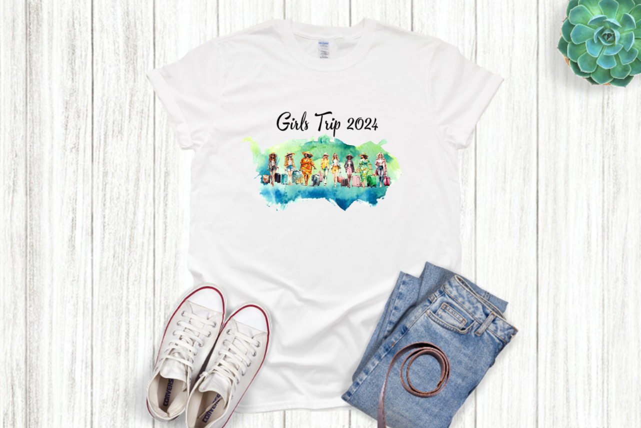 Girls Trip T-shirt - girls/ women - can be customized with/ without year