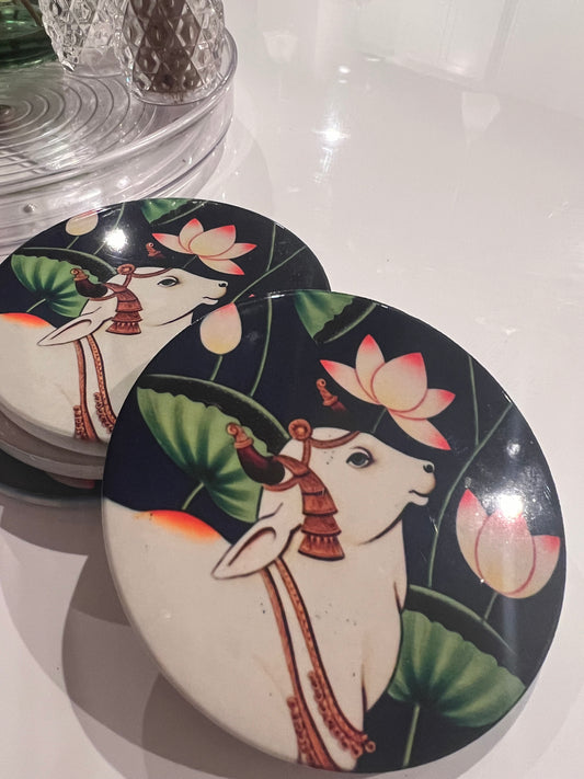 Coasters - Pichwai painting / Indian Design