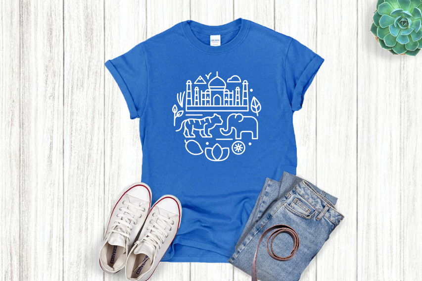 INDIA Inspired print - UNISEX Adult/ youth/ Kid sizes available - 6 color variations