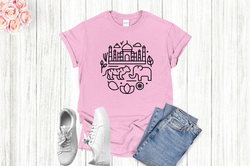 INDIA Inspired print - UNISEX Adult/ youth/ Kid sizes available - 6 color variations