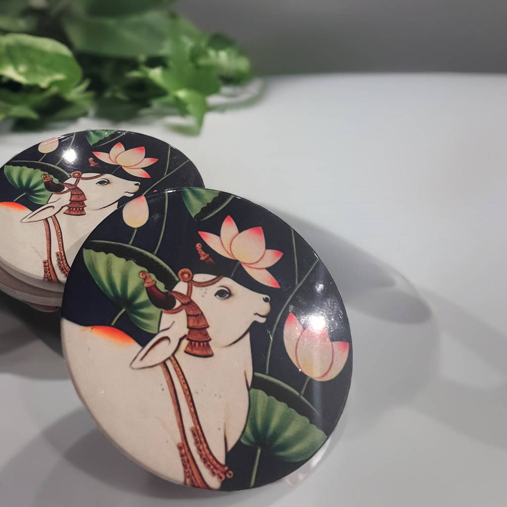 Coasters - Pichwai painting / Indian Design